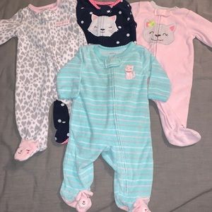 Newborn girls Sleeper bundle - Kitty Cats 🐱